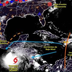 Ciclón Troplcal Bonnie: trayectoria, lluvias y estados afectados en México