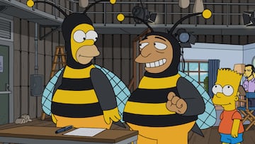 los simpson homer homero hombre abeja bart temporada 37 the fall guy yi yi