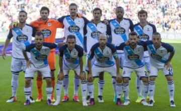 El once inicial del Deportivo de La Coruña. 
