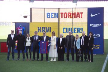 Un momento de la presentación de Xavi. 