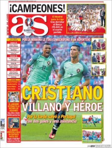 Portadas de la prensa mundial