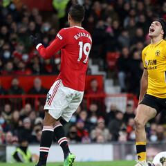 Raúl Jiménez jugó 81 minutos en el triunfo de Wolves sobre el Manchester United