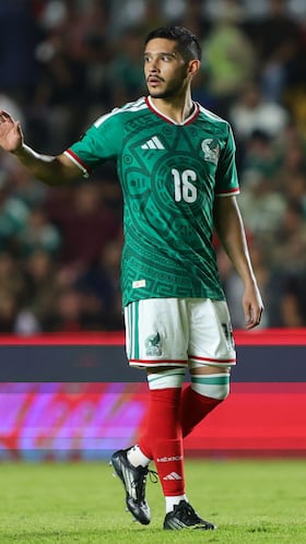 Jesus Garza of Mexico during 2026 International Friendly match between Mexico (Mexican National team) and Iceland (Islandia) at La Corregidora Stadium, on February 25, 2026 in Santiago de Queretaro, Mexico.