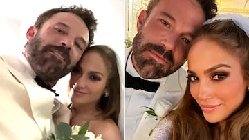 Jennifer López y Ben Affleck comparten momentos de su boda en Las Vegas