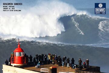 18 de enero del 2018 en Nazaré - WSL Big Wave Awards.