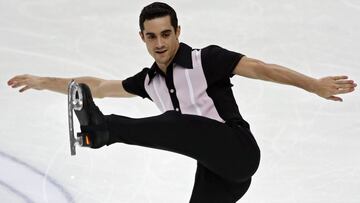 KOCH44. Moscow (Russian Federation), 05/11/2016.- Javier Fernandez of Spain performs during thr Men&#039;s Free Skating at the ISU Grand Prix of Figure Skating in Moscow, Russia, 05 November 2016. (Espa&ntilde;a, Mosc&uacute;, Rusia) EFE/EPA/YURI KOCHETKOV