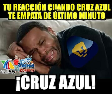 Pumas, víctima de los memes tras empatar con Cruz Azul