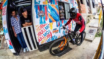 Juanfer Velez performs during Red Bull Medellin Cerro Abajo, at Comuna 13, Medellin in Colombia, on March 4, 2023. // Alfred Jürgen Westermeyer / Red Bull Content Pool // SI202303040431 // Usage for editorial use only //