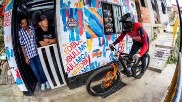 Juanfer Velez performs during Red Bull Medellin Cerro Abajo, at Comuna 13, Medellin in Colombia, on March 4, 2023. // Alfred J&uuml;rgen Westermeyer / Red Bull Content Pool // SI202303040431 // Usage for editorial use only // 