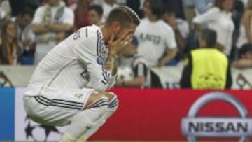 Sergio Ramos, triste.