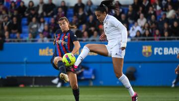 Kathellen durante el duelo ante el Barcelona.