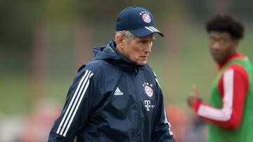Heynckes durante un entrenamiento.