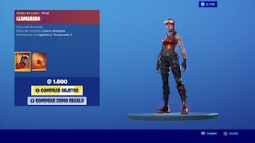 Un vistazo al skin Llamarada/Blaze