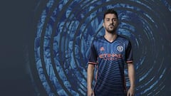 David Villa models New York City FC new away kit