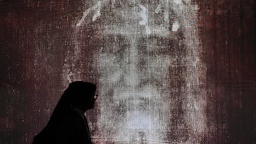 El rostro de la Sábana Santa de Turín.