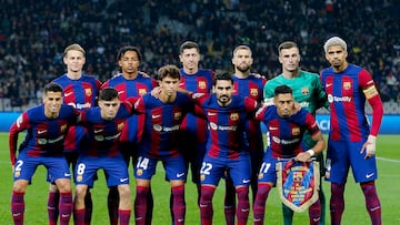 El once inicial del Barça en el partido ante el Oporto de la fase de grupos de esta temporada en el Lluís Companys.