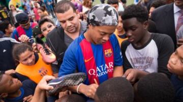 Ronaldinho ha sido la principal estrella del evento.