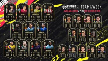 TOTW 41 de FUT FIFA 20 con Arturo Vidal y David Silva ya disponible