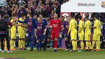 Villarreal give Barcelona 'belated' guard of honour