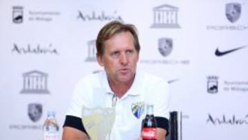 Bernd Schuster, en rueda de prensa