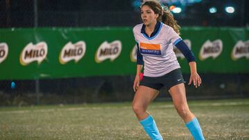 Mayra, la hija de Daniel Morón que brilla en el fútbol femenino