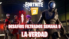 Fortnite Temporada 1: desafíos filtrados de la Semana 5