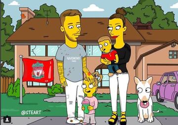 Así se ven los cracks del fútbol en los Simpsons