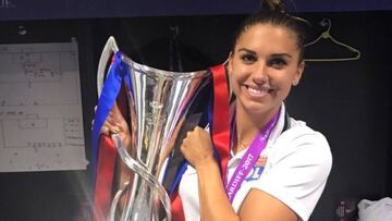 Alex Morgan, jugadora estounidense, a su paso por el Olympique de Lyon.