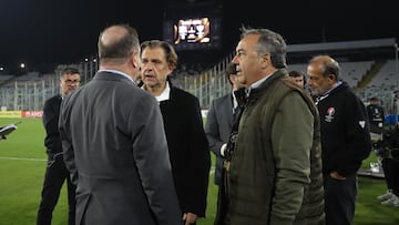 Futbol, Colo Colo vs Fortaleza.
Fase de grupos, Copa Libertadores 2025.
El Presidente de Colo Colo Anibal Mosa es fotografiado durante el partido de copa libertadores por el grupo E contra Fortaleza disputado en el estadio Monumental en Santiago, Chile.
10/04/2024
Felipe Zanca/Photosport
Football, Colo Colo vs Fortaleza.
Group stage, Copa Libertadores 2025.
Colo ColoÕs President Anibal Mosa is pictured during the copa libertadores match for group E against Fortaleza at the Monumental stadium in Santiago, Chile.
10/04/2024
Felipe Zanca/Photosport