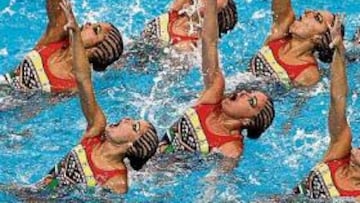 <b>SIRENAS. </b>Las chicas de la sincronizada ganaron plaza en Pekín y allí volverán para subir al podio.