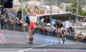Fausto Masnada, ganador de la etapa.
