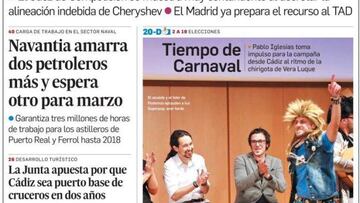 El 'Diario de Cádiz' continúa con la guasa del caso Cheryshev