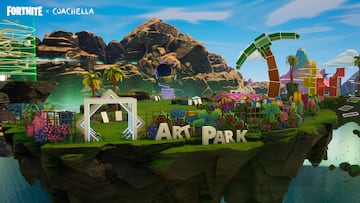 fortnite coachella 2023 evento nuevas skins isla creativa misiones premios gratis