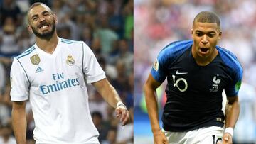 Karim Benzema and Kylian Mbappé.