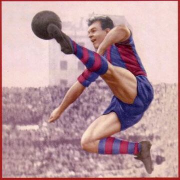 Kubala (con el Barcelona) le hizo 7 goles al Sporting en Les Corts el 10 de febrero de 1952. Bata (con el Athletic) le hizo 7 goles al Barcelona en San Mamés el 8 de febrero de 1931.