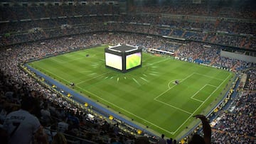 El Bernabéu se llenó para ver la final por pantallas gigantes en 2014.