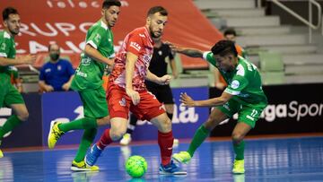 Rafa Santos, jugador de ElPozo durante el encuentro frente a Osasuna.