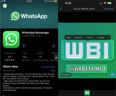 WhatsApp lanzá una función muy curiosa para extraer texto de imágenes