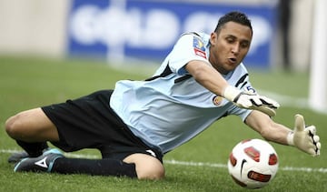 Esta foto corresponde a los primeros años de Navas con la Selección de Costa Rica