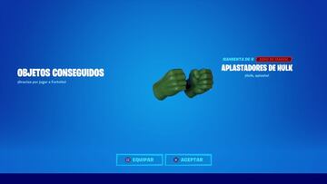 Conseguimos el pico Aplastadores de Hulk en Fortnite