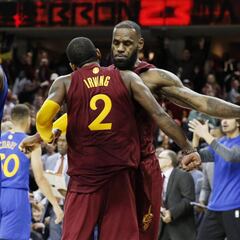 Irving decide un partidazo con polémica final que dispara la rivalidad Cavaliers-Warriors