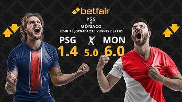 PSG vs. AS Mónaco: horario, dónde ver, pronósticos y clasificación