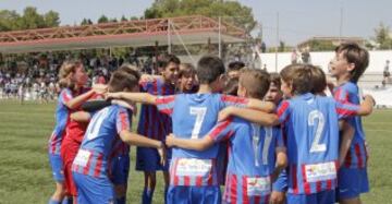 Partido de la final de los Alevines entre el Levante y el Espanyol. 