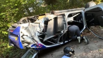 Accidente de Jos Verstappen, padre de Max, en el Rally de Valonia.