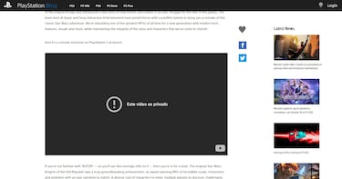 ¿Star Wars KOTOR Remake en peligro? PlayStation borra tuits y privatiza el tráiler