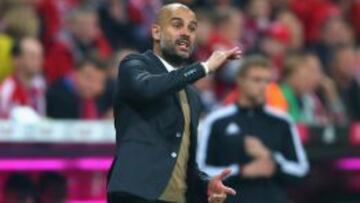 Guardiola, durante un partido.