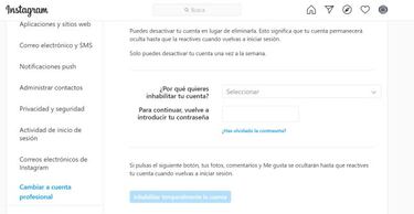 ¿Quieres desconectar de Instagram? Cómo desactivar o eliminar tu cuenta y diferencias