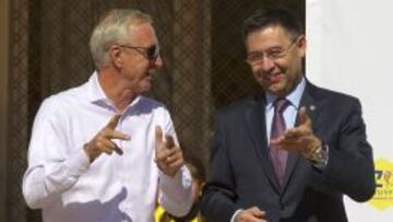 Bartomeu y Johan Cruyff, en una imagen de archivo.