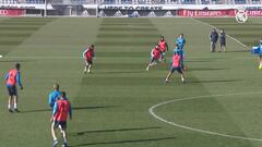 Vinicius, baja en el entreno por gripe a dos días del Betis