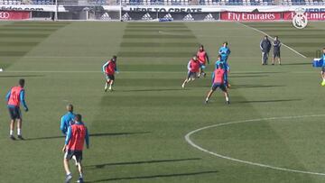 Vinicius, baja en el entreno por gripe a dos días de visitar al Betis